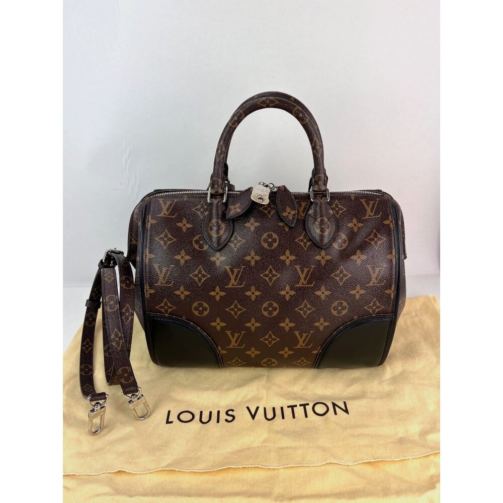 Louis Vuitton Monogram Shine Doc PM Black hand Crossbody Bag - Picture 2 of 10